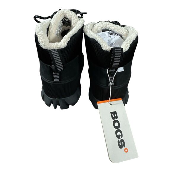 BOGS Women's Arcata Urban Leather Mid Winter Boot Waterproof, Black Size 7 - Picture 4 of 6